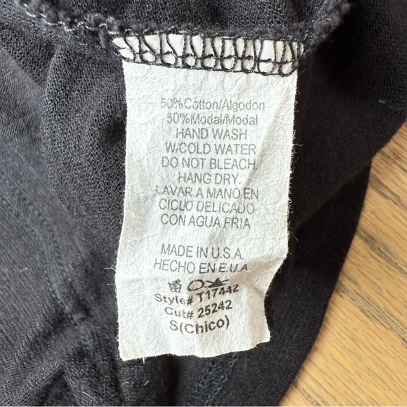 Final Touch Women’s Washed Black Slub Muscle Tank Top Size Small - Picture 8 of 9